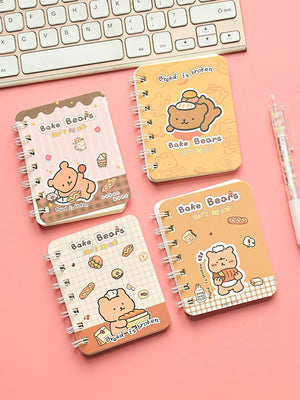 Cute Bear Mini Diary Notebook – Pocket-Sized Journal for Notes &amp; Memories