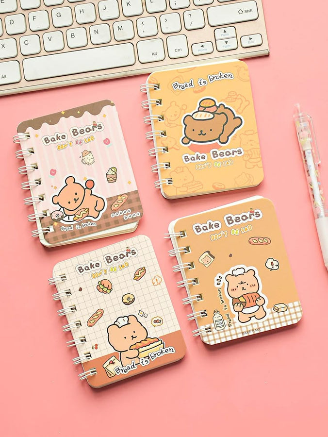 Cute Bear Mini Diary Notebook – Pocket-Sized Journal for Notes &amp; Memories