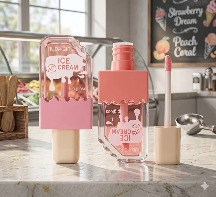 Ice Cream Lip Oil – Glossy Hydration with a Cute Twist